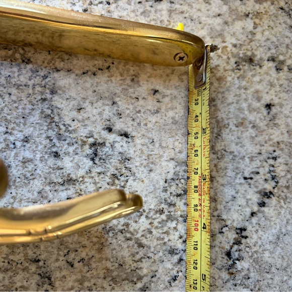 Brass hand hook tie back coat hanger - Picture 8 of 9
